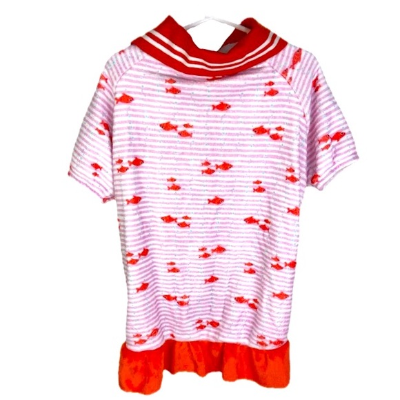 LOVINPET Soft Fleece Dog Dress In Sunfish Red Size Large - Picture 8 of 10